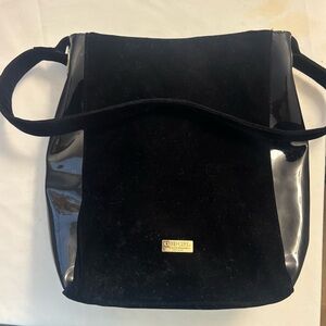 Carolina Herrera Black and Gold Shoulder Bag